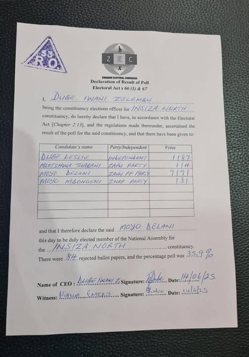Insiza By Election